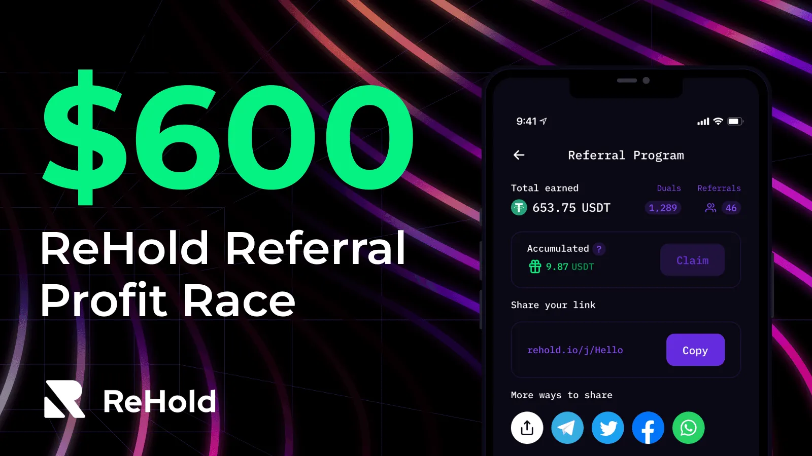 ReHold Referral Profit Race: Double Your Earnings & Win Prizes